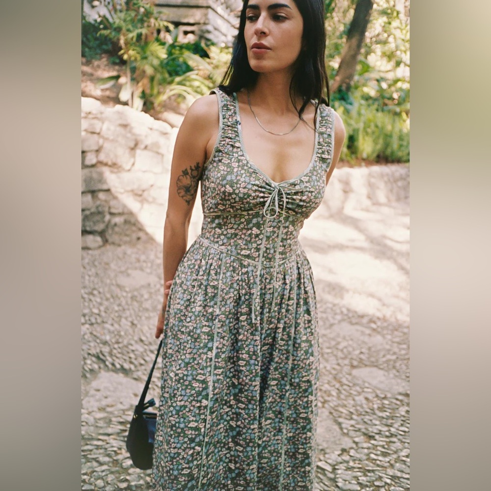 Christy Dawn Alessandra dress in Fern Flanders Poppy